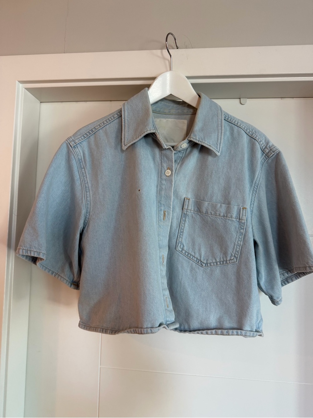 COS Cropped Denim Shirt - Women’s size 8
